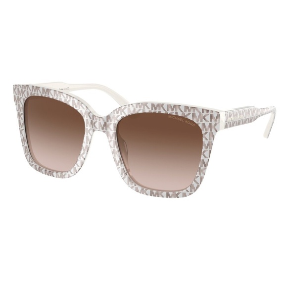 New in Case Original Michael Kors San Marino Sunglasses MK2163 Signature Vanilla - Picture 1 of 10